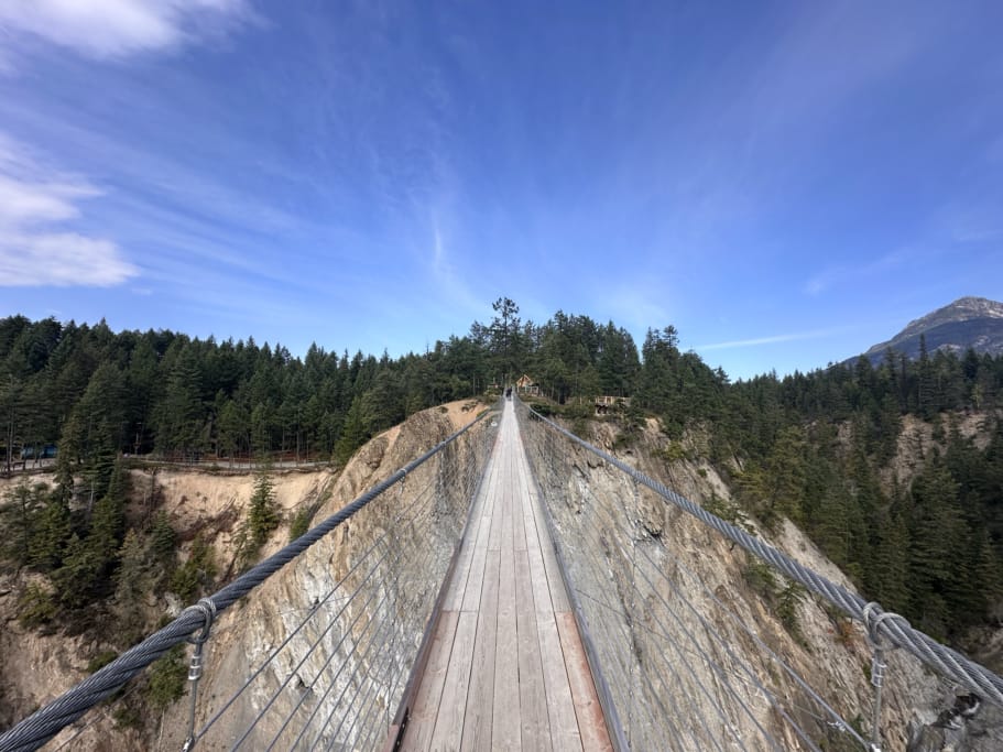 Looking across the Golden Skybridge