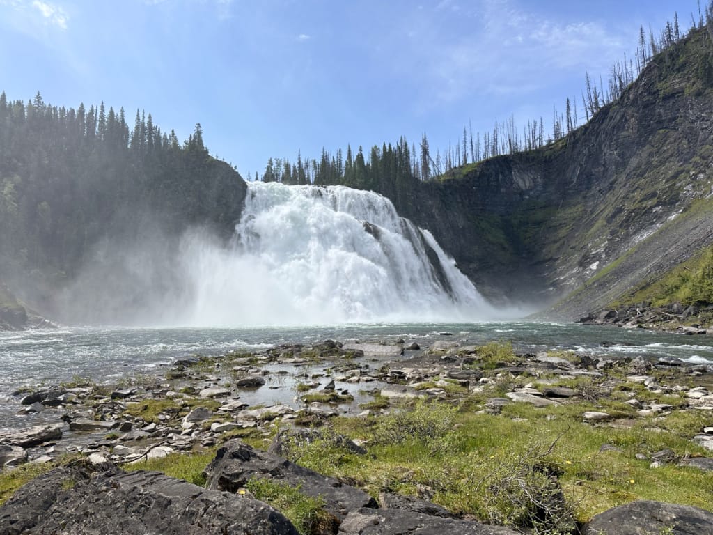View of Kinuseo Falls from the base.