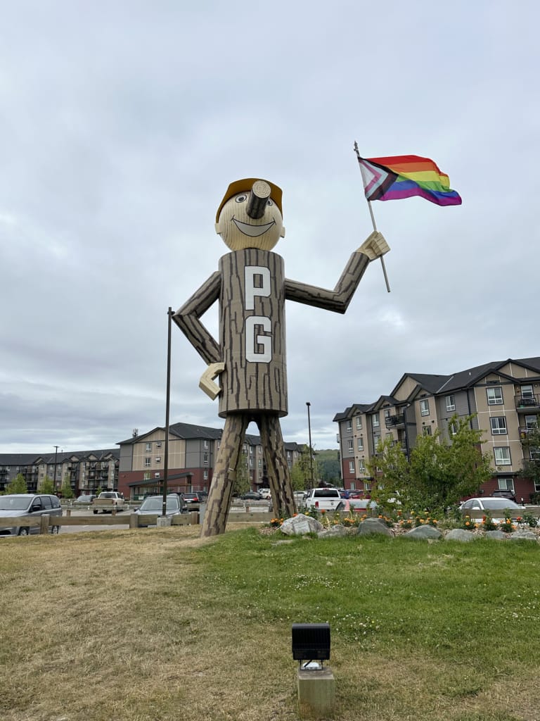Mr. PG statue in Prince George