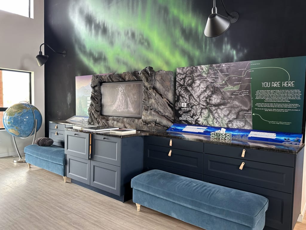 Exhibits at the Tumbler Ridge GeoCentre